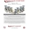 Service Caster 6 Inch Stainless Steel Nylon Wheel Rigid Caster with Roller Bearing SCC SCC-SS30R620-NYR - alternate 6